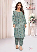 Sangeet Varima Vol 3 Rayon Handloom Kurti With Bottom Collection