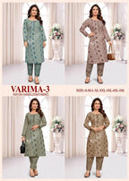 Sangeet Varima Vol 3 Rayon Handloom Kurti With Bottom Collection