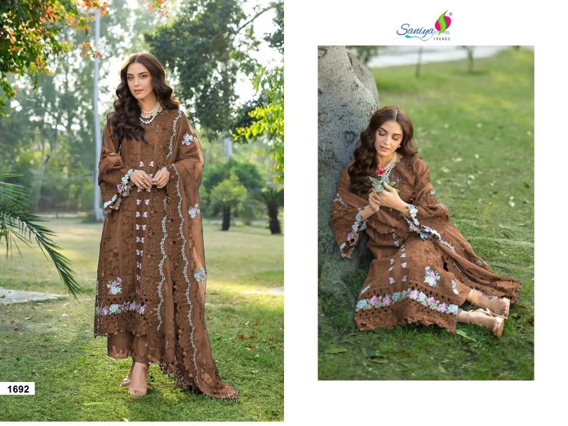 Saniya Elaf Premium 1692 Cotton Embroidered Salwar Kameez