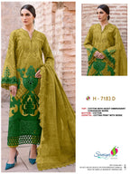 Saniya 7183 Cotton Embroidered Salwar Kameez Collection