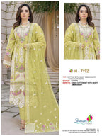 Saniya 7192 To 7194 Cotton Embroidered Salwar Kameez
