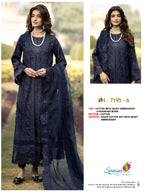 Saniya 7195 A And B Cotton Embroidered Salwar Kameez Collection