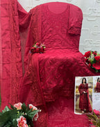 Saniya 7195 A And B Cotton Embroidered Salwar Kameez Collection