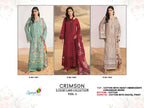 Saniya Crimson Luxury Lawn Vol 1 Cotton Embroidered Salwar Kameez