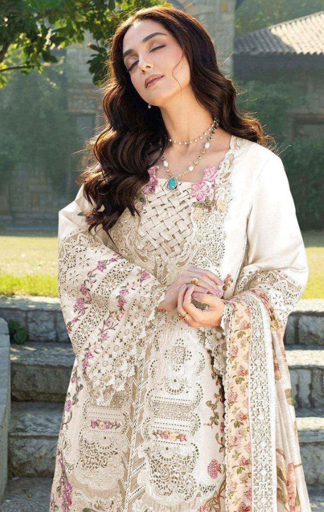 Saniya Elaf 1741 And 1744 Cotton Embroidered Salwar Kameez