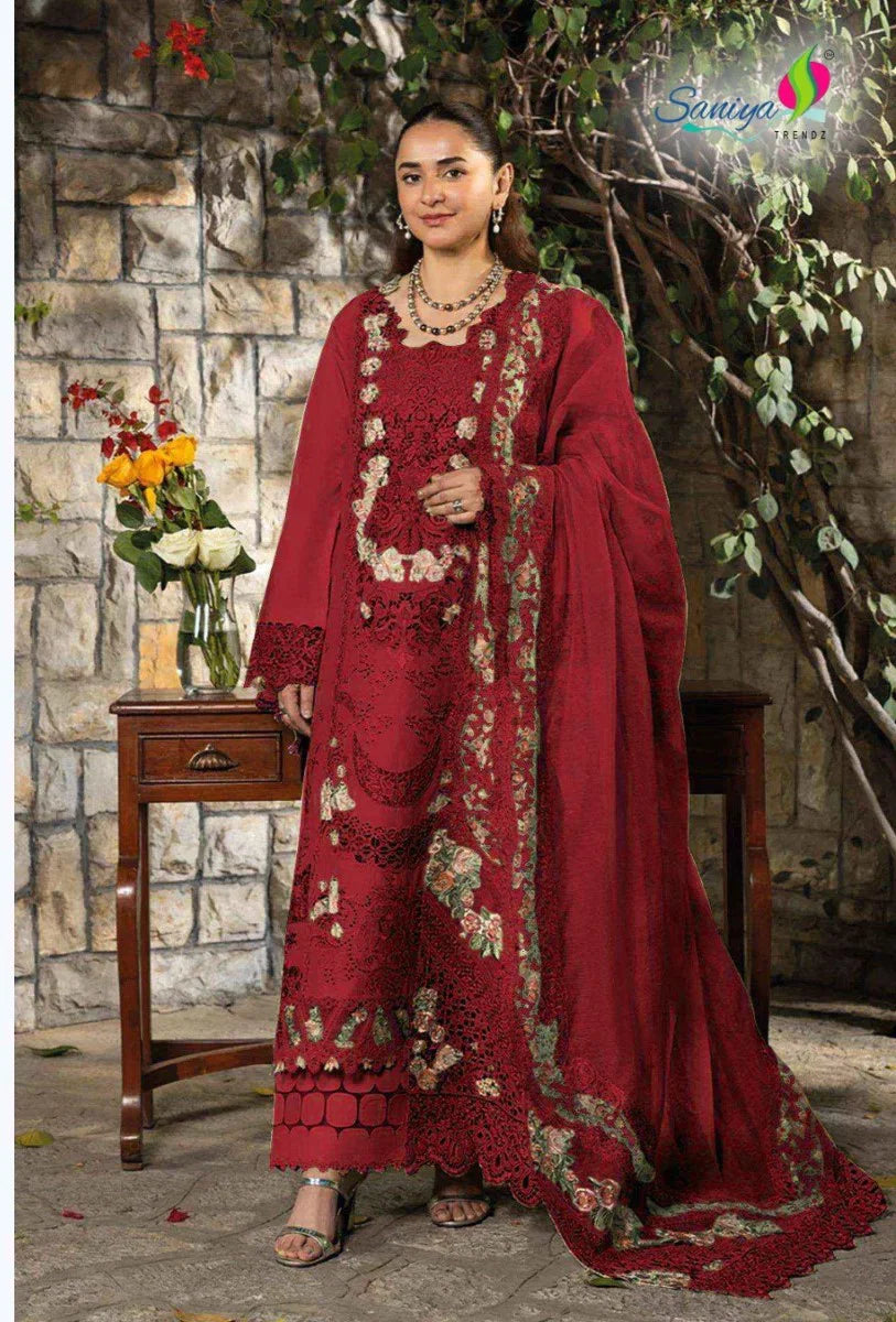 Saniya Elaf 1745 Cotton Embroidered Salwar Kameez