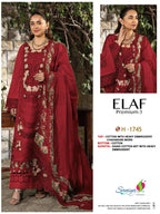 Saniya Elaf 1745 Cotton Embroidered Salwar Kameez