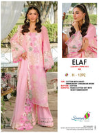 Saniya Elaf Luxury Lawn 25 Vol 3 Cotton Embroidered Salwar Kameez
