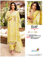 Saniya Elaf Luxury Lawn 25 Vol 3 Cotton Embroidered Salwar Kameez