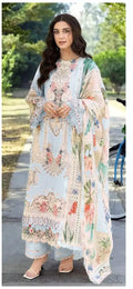 Saniya Elaf 1691 Cotton Embroidered Salwar Kameez