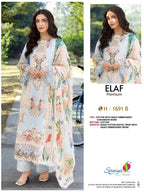 Saniya Elaf 1691 Cotton Embroidered Salwar Kameez