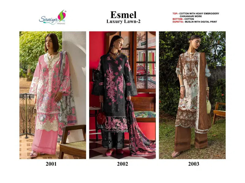 Saniya Esmel Luxury Lawn Vol 2