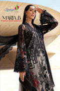 Saniya Maria B Premium Embroidered 3 Cotton With Chikankari Embroidered Salwar Kameez