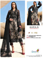 Saniya Maria B Premium Embroidered 3 Cotton With Chikankari Embroidered Salwar Kameez