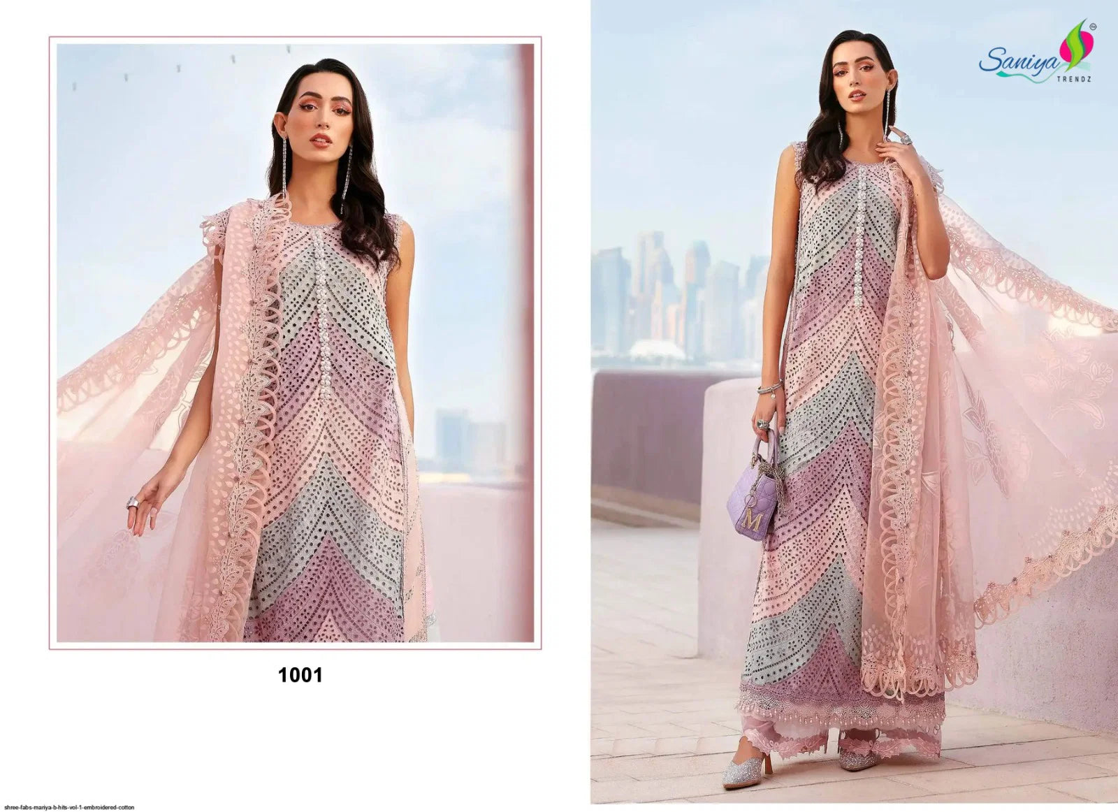 Saniya Mariya B Hits Vol 01 Cotton Embroidered Salwar Kameez