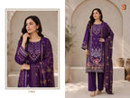 Sharaddha Bin Saeed Vol 17 Cotton With Self Embroidered Salwar Kameez