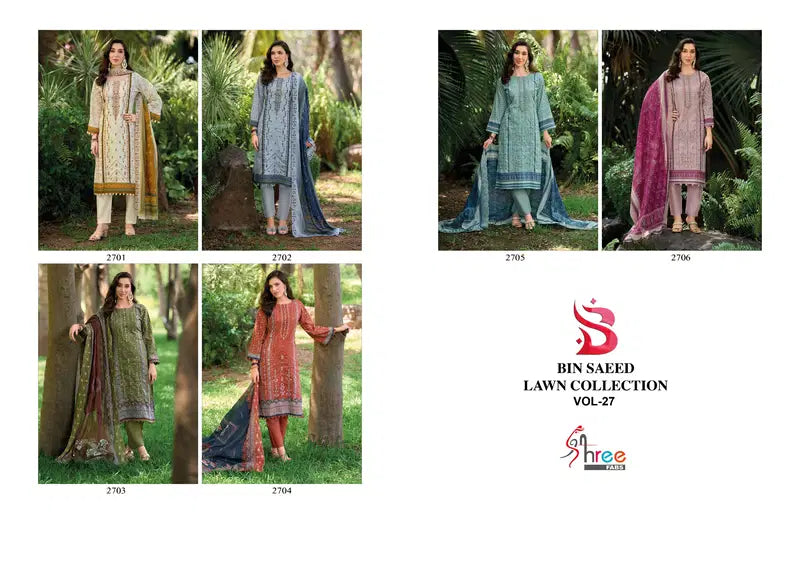 Shree Bin Saeed Lawn Collection Vol 27