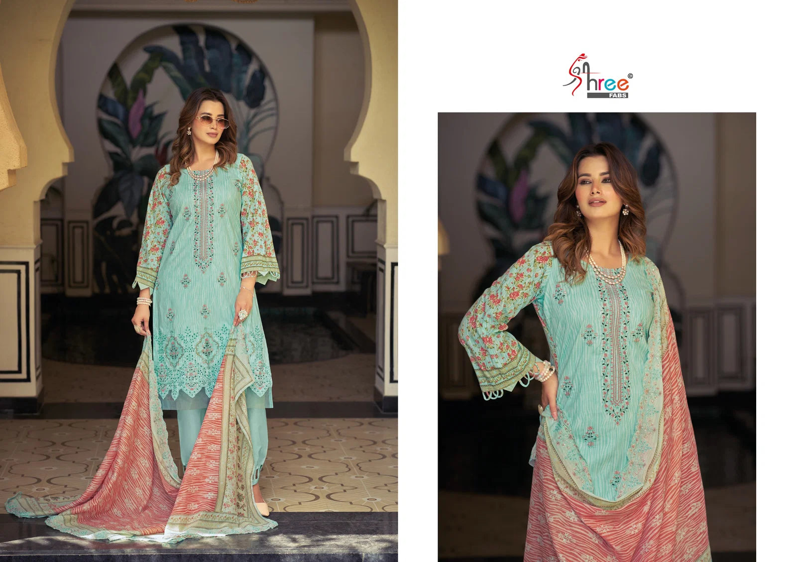 Shree Bin Saeed Lawn Collection Vol 29 Cotton Embroidered Pakistani Suit