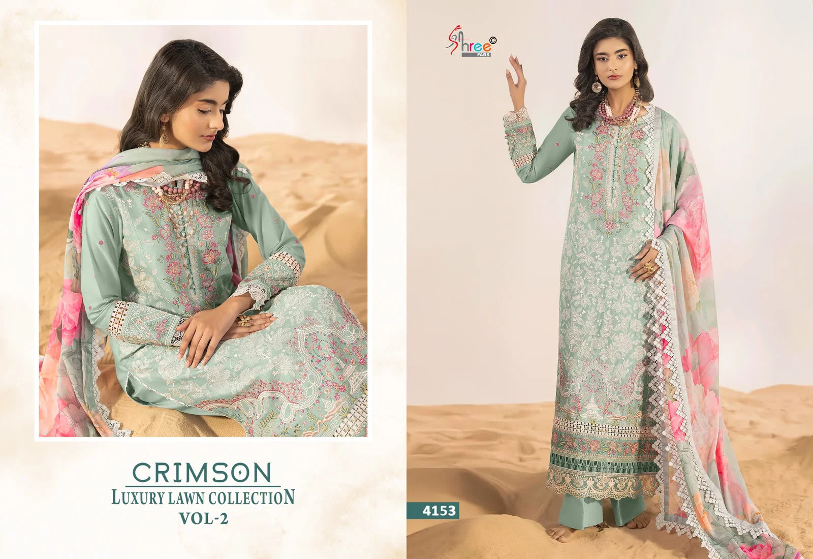 Shree Crimson Luxury Lawn Collection Vol 2