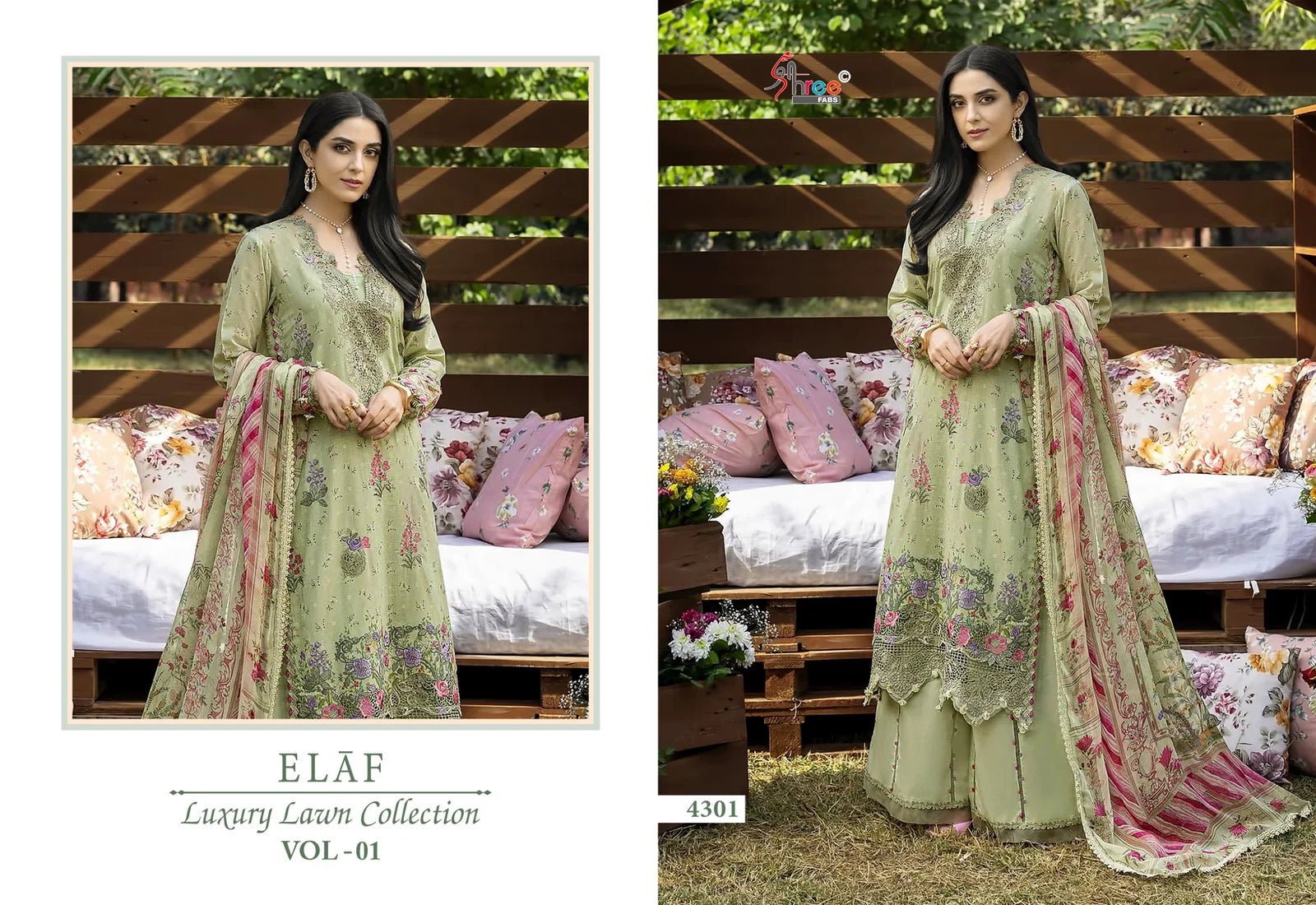Shree Elaf Luxury Lawn Vol 1