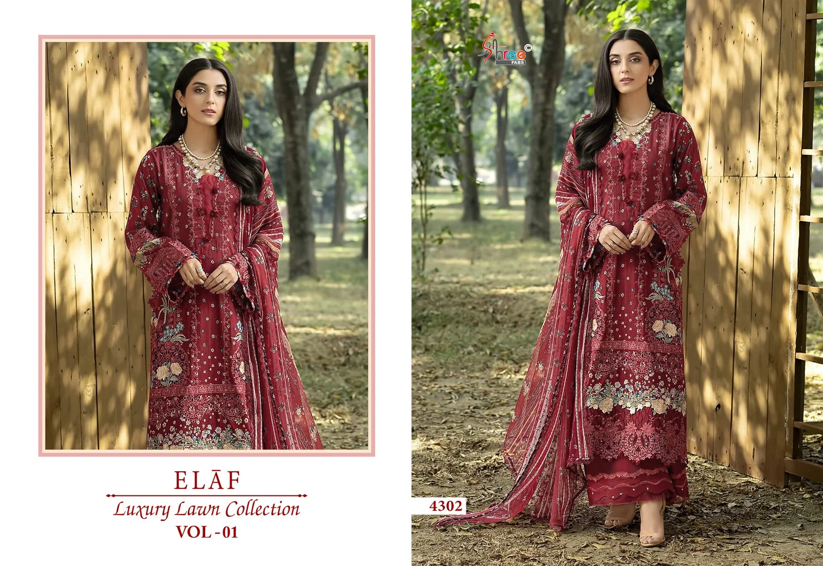 Shree Elaf Luxury Lawn Vol 1