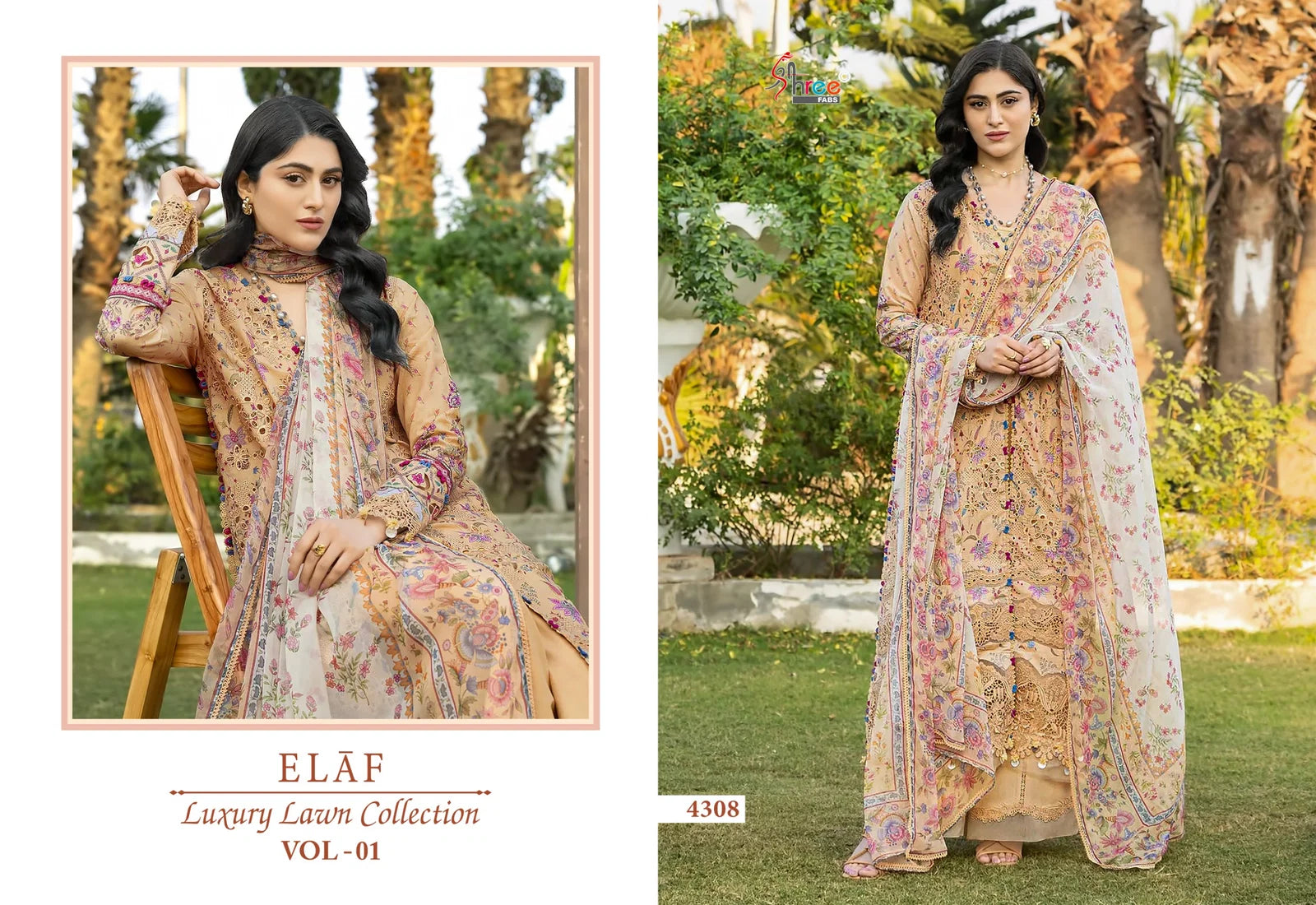Shree Elaf Luxury Lawn Vol 1