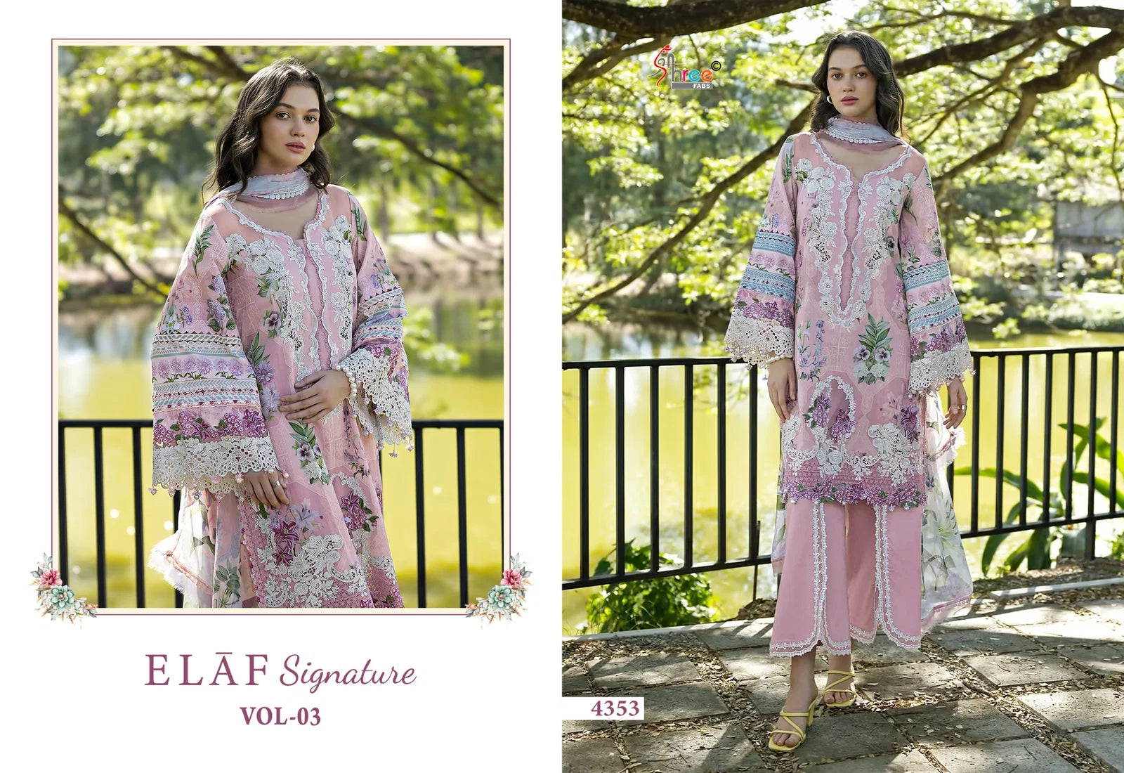Shree Elaf Signature Vol 3 Cotton Dupatta Pakistani Salwar Kameez