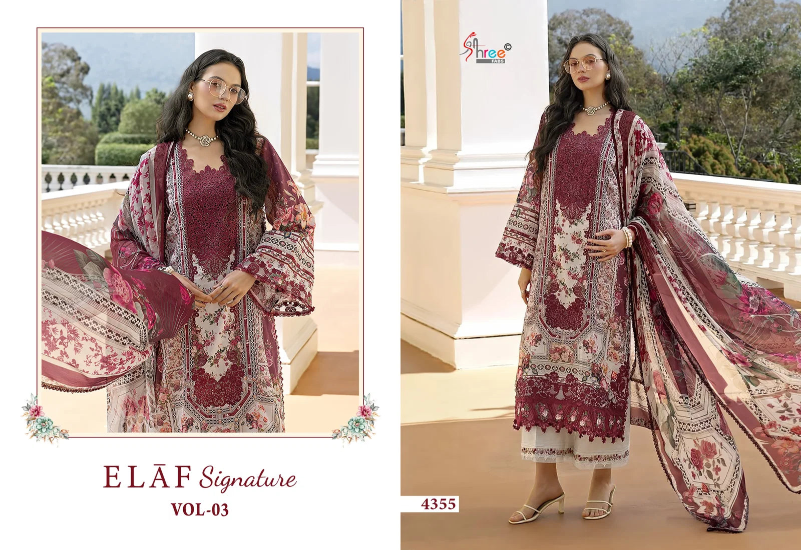 Shree Elaf Signature Vol 3 Cotton Dupatta Pakistani Salwar Kameez