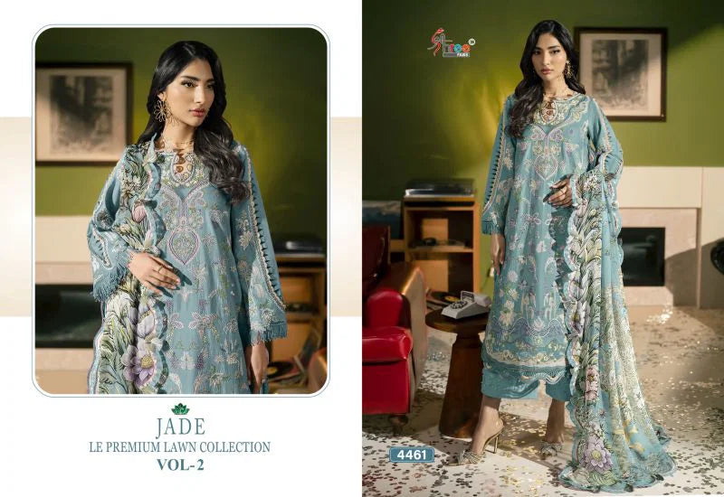 Shree Jade Le Premium Lawn Collection Vol 2 Cotton Dupatta Cotton Salwae Kameez
