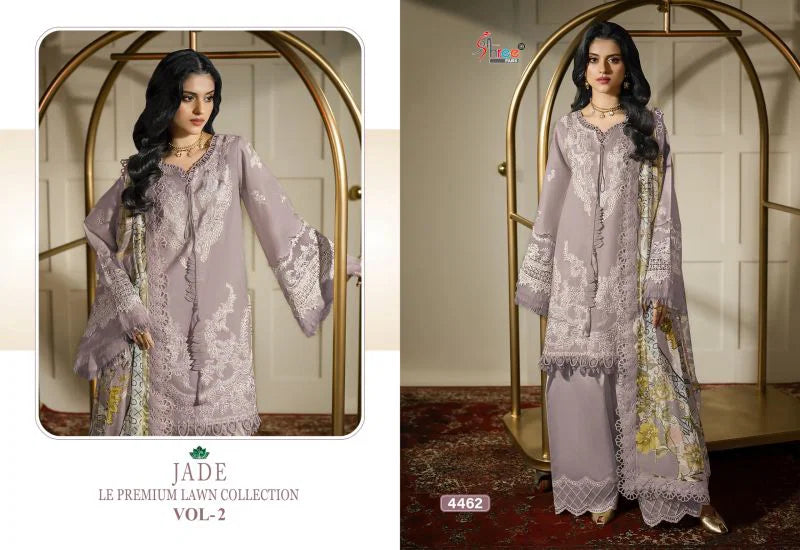 Shree Jade Le Premium Lawn Collection Vol 2 Cotton Dupatta Cotton Salwae Kameez
