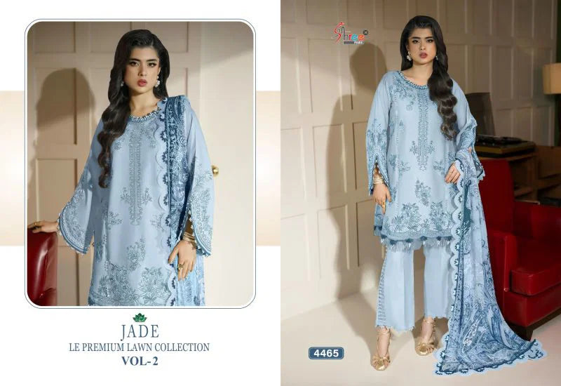 Shree Jade Le Premium Lawn Collection Vol 2 Cotton Dupatta Cotton Salwae Kameez