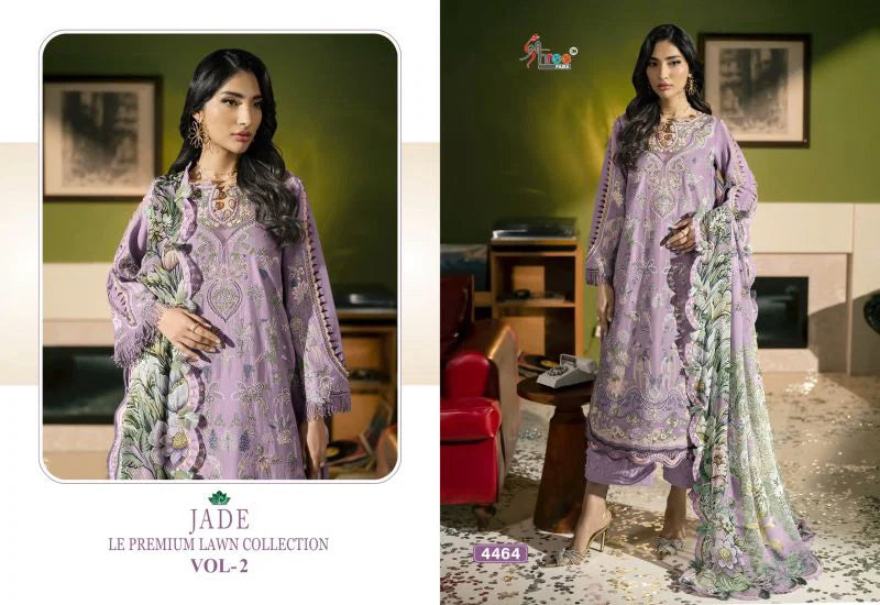 Shree Jade Le Premium Lawn Collection Vol 2 Cotton Dupatta Cotton Salwae Kameez