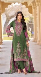 Shree Kt 318 B And C Viscose Maslin Digital Printed Salwar Kameez Collection