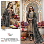 Shree Kt 336 Viscose Maslin Digital Printed With Worked Salwar Kameez