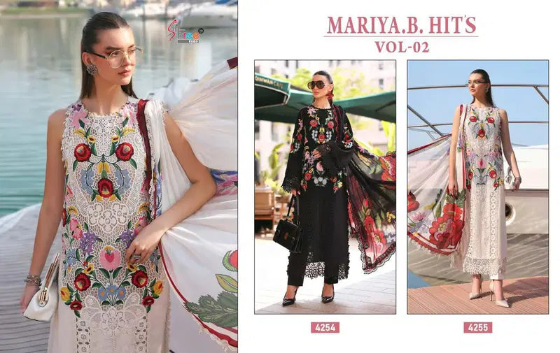 Shree Maria B Hits Vol 2 Cotton Dupatta Cotton Self Embroidered Salwar Kameez