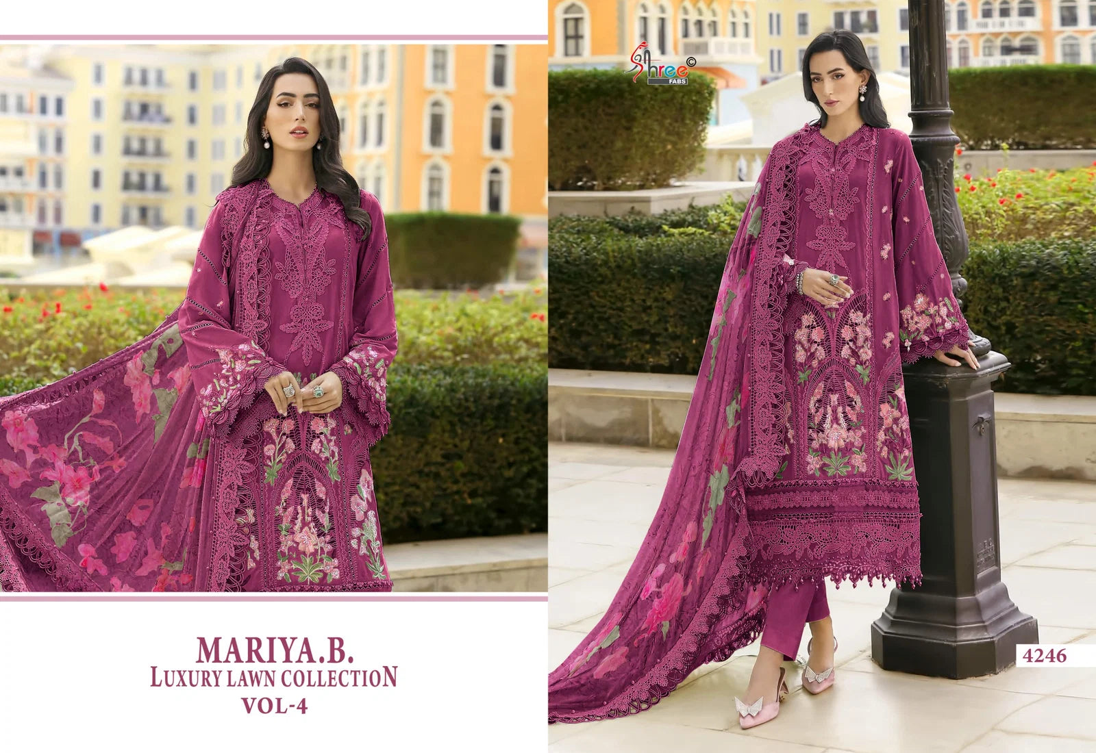 Shree Maria B Luxury Lawn Collection Vol 4