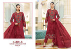 Shree Mariya B Luxury Lawn Collection Vol 6 Chiffon Dupatta Cotton Embroidered Salwar Kameez