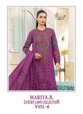 Shree Mariya B Luxury Lawn Collection Vol 6 Cotton Dupatta Cotton Embroidered Salwar Kameez