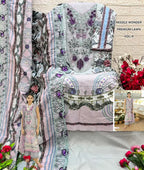 Shree Needle Wonder Premium Lawn Vol 4 Chiffon Dupatta Cotton Pakistani Suits
