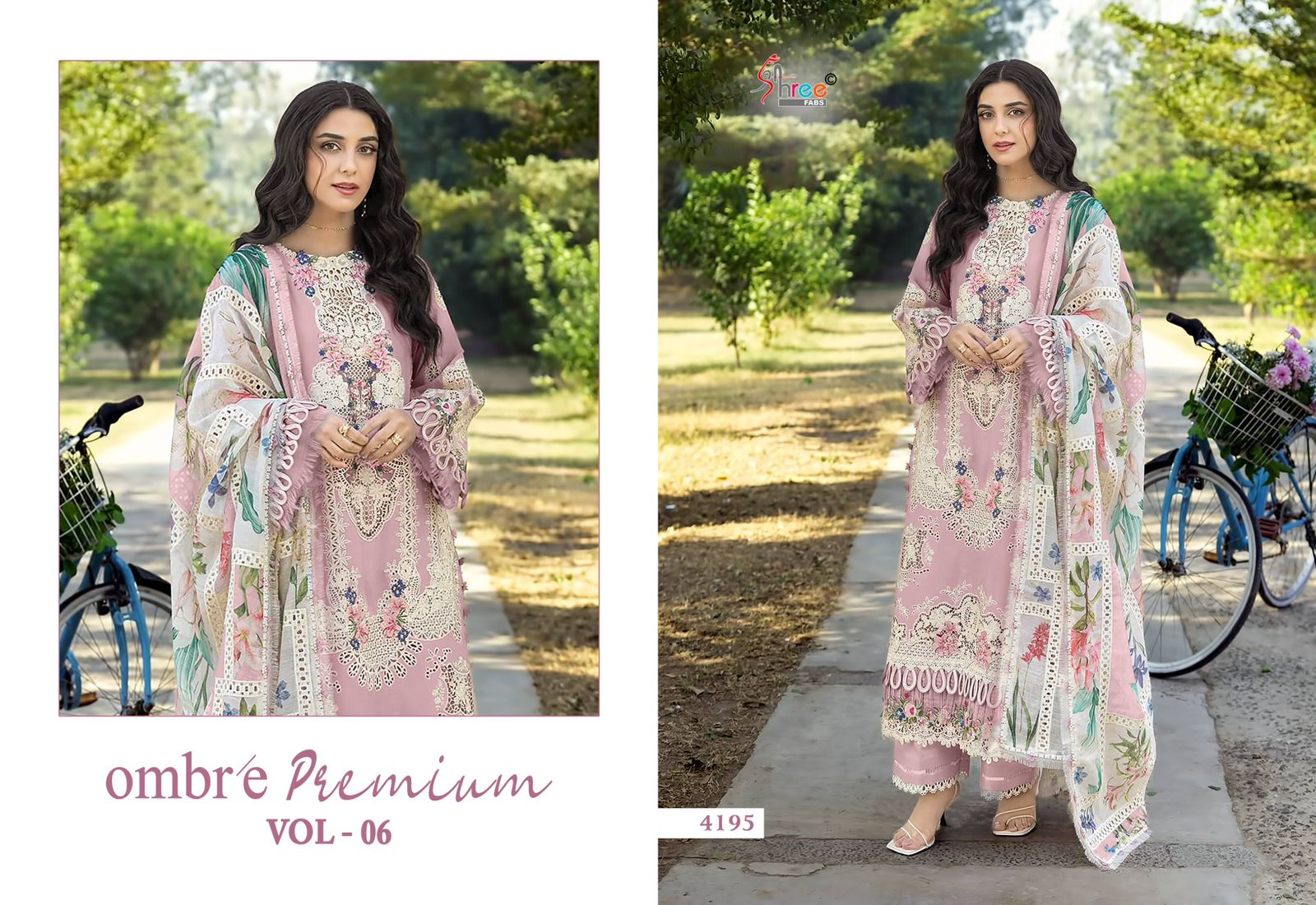 Shree Ombre 4195 To 4200 Cotton Dupatta Cotton Pakistani Suit