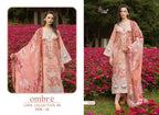 Shree Ombre Lawn Collection 26 Vol 21 Chiffon Dupatta Cotton Salwar Kameez