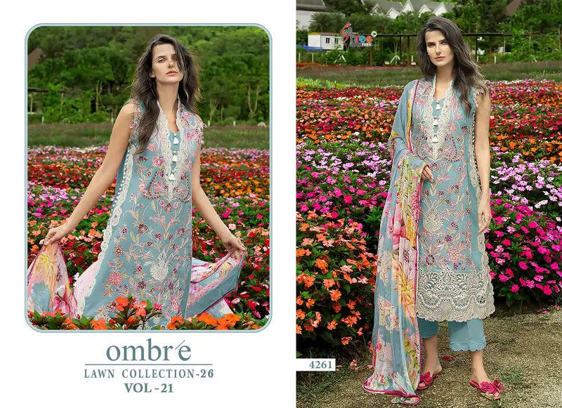 Shree Ombre Lawn Collection 26 Vol 21