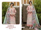 Shree Ombre Lawn Collection 26 Vol 23 Chiffon Dupatta Cotton Salwar Kameez