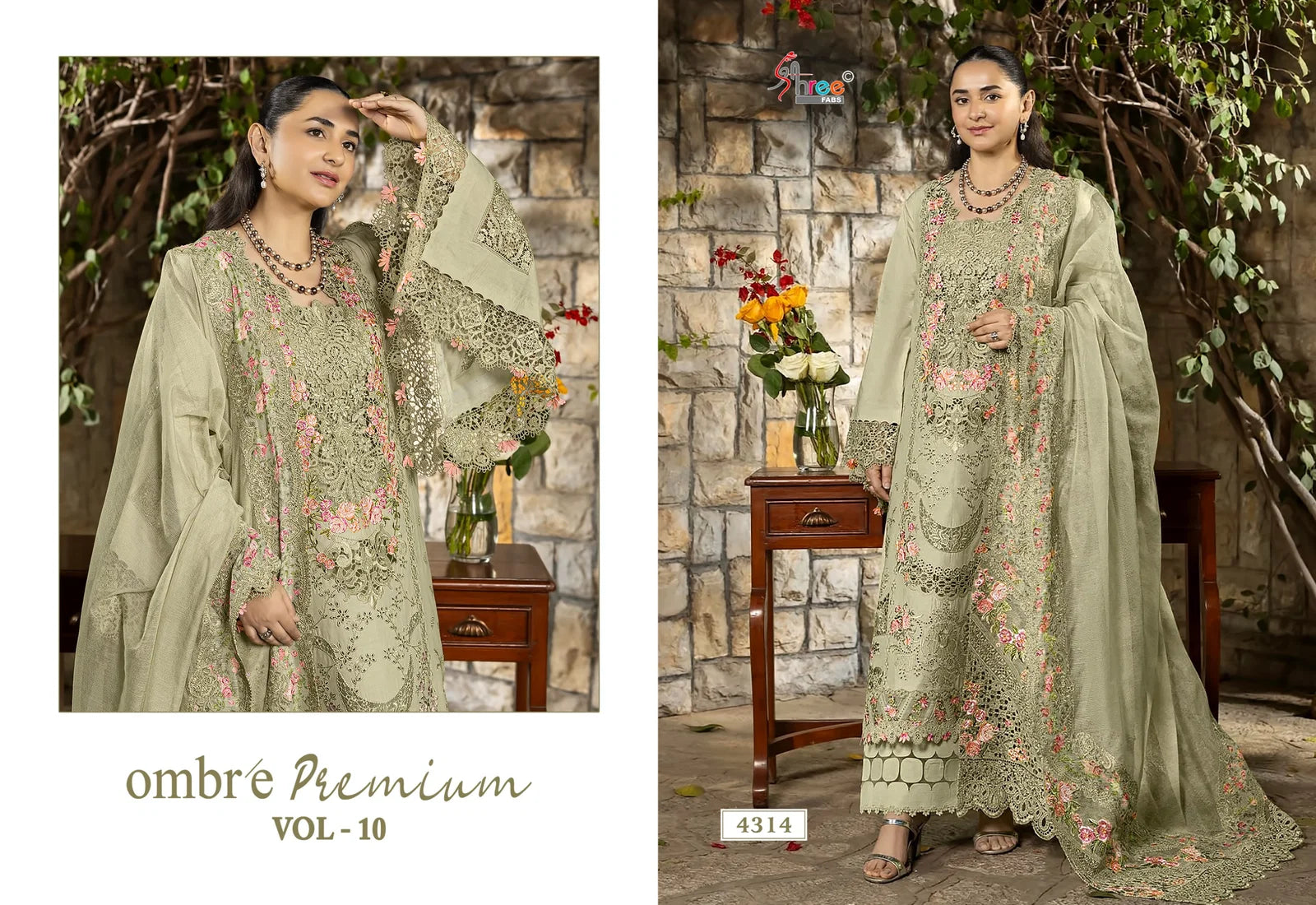 Shree Ombre Premium Vol 10 Kota Doriya Dupatta Cotton Pakistani Salwar Kameez