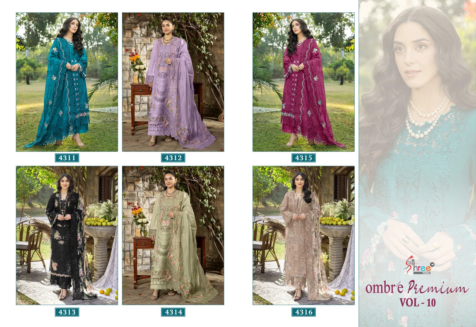 Shree Ombre Premium Vol 10 Kota Doriya Dupatta Cotton Pakistani Salwar Kameez