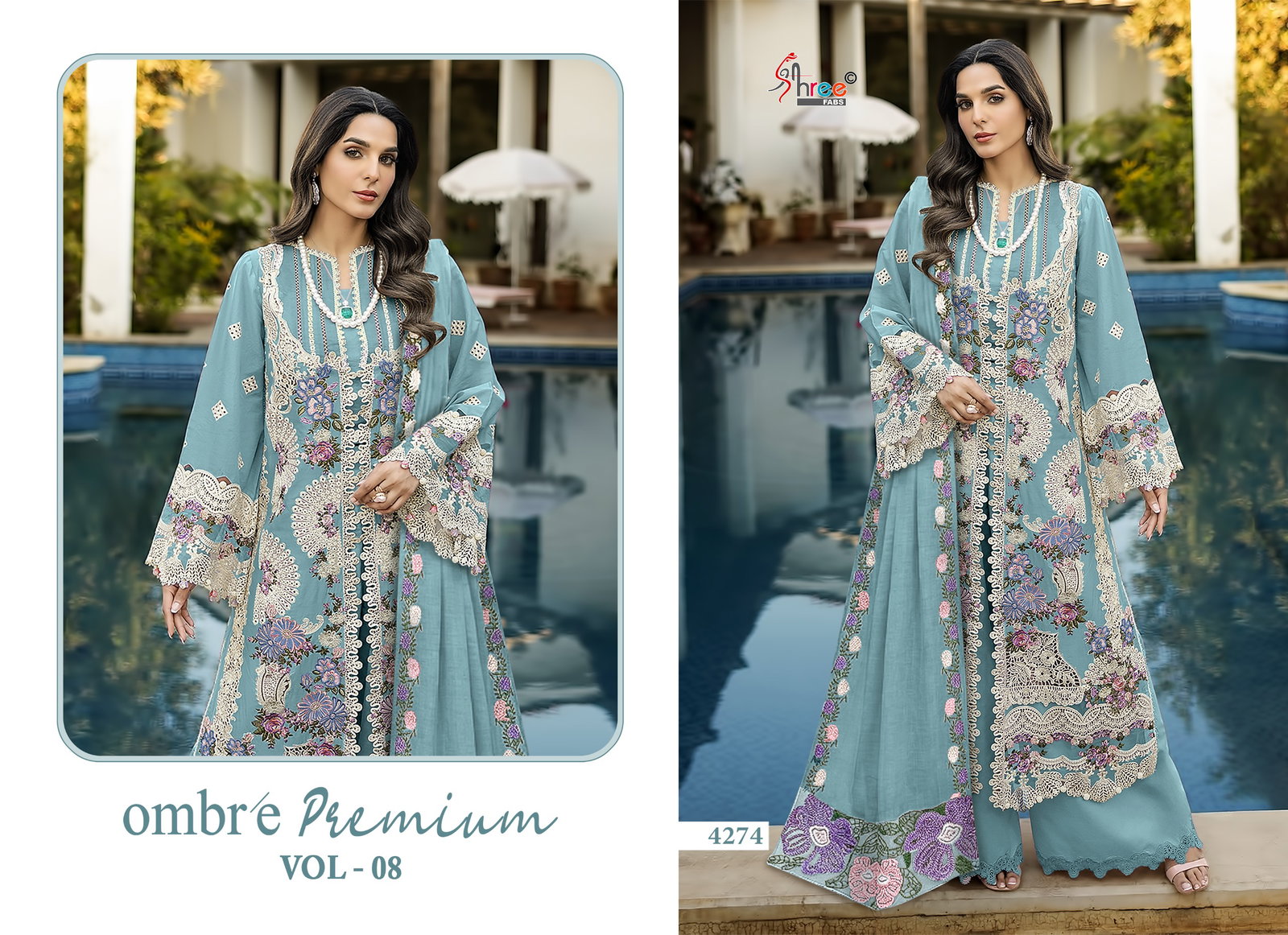 Shree Ombre Premium Vol 8 Kota Doriya Dupatta Cotton Pakistani Salwar Kameez