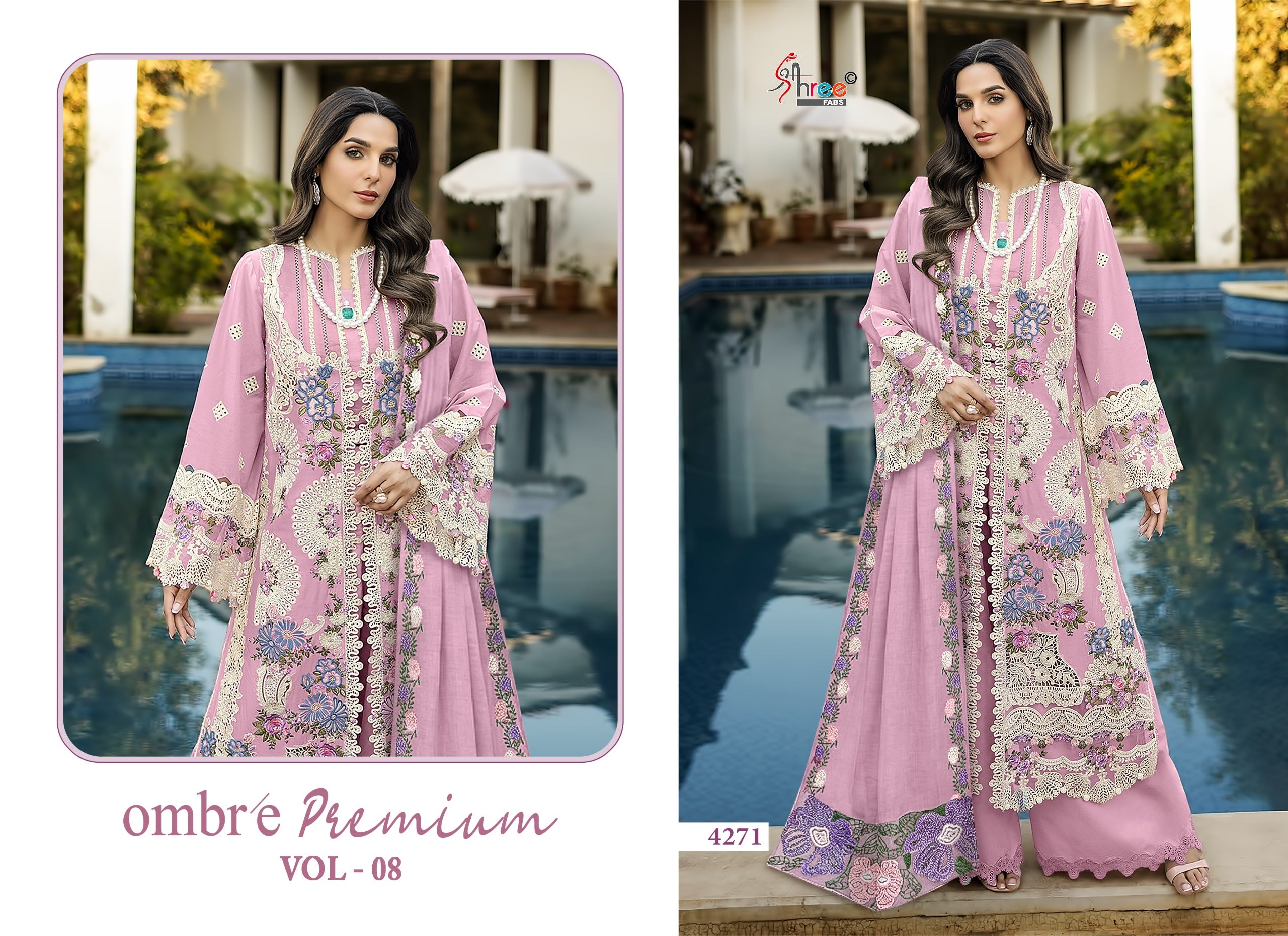 Shree Ombre Premium Vol 8 Kota Doriya Dupatta Cotton Pakistani Salwar Kameez