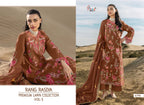 Shree Rang Rasiya Premium Lawn Vol 5 Mal Cotton Dupatta Cotton Embroidered Salwar Suit