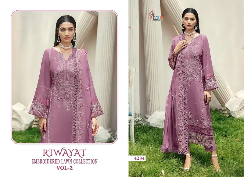 Shree Riwayat Embroidered Lawn Collection Vol 2