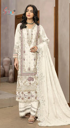 Shree Sf 5558 A To D Chiffon Embroidered Salwar Kameez Collection